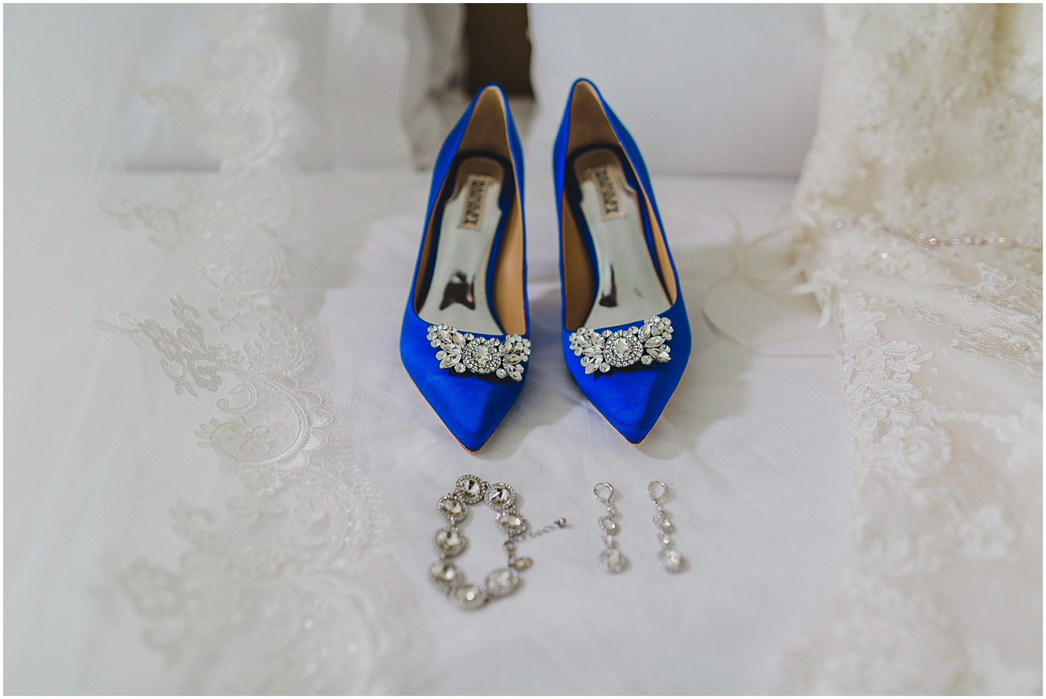 mischka badgley blue wedding shoes