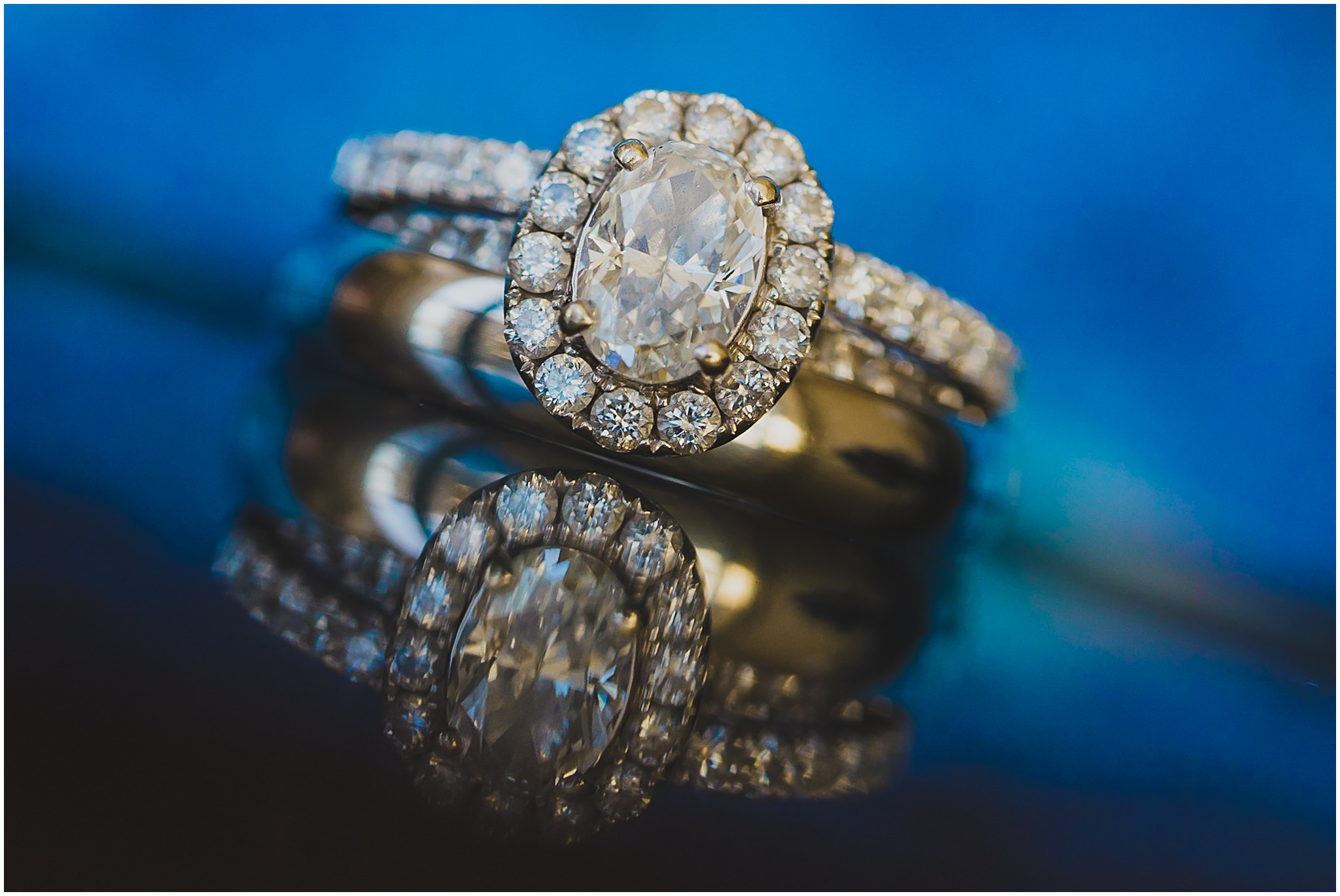 diamond engagement ring close up