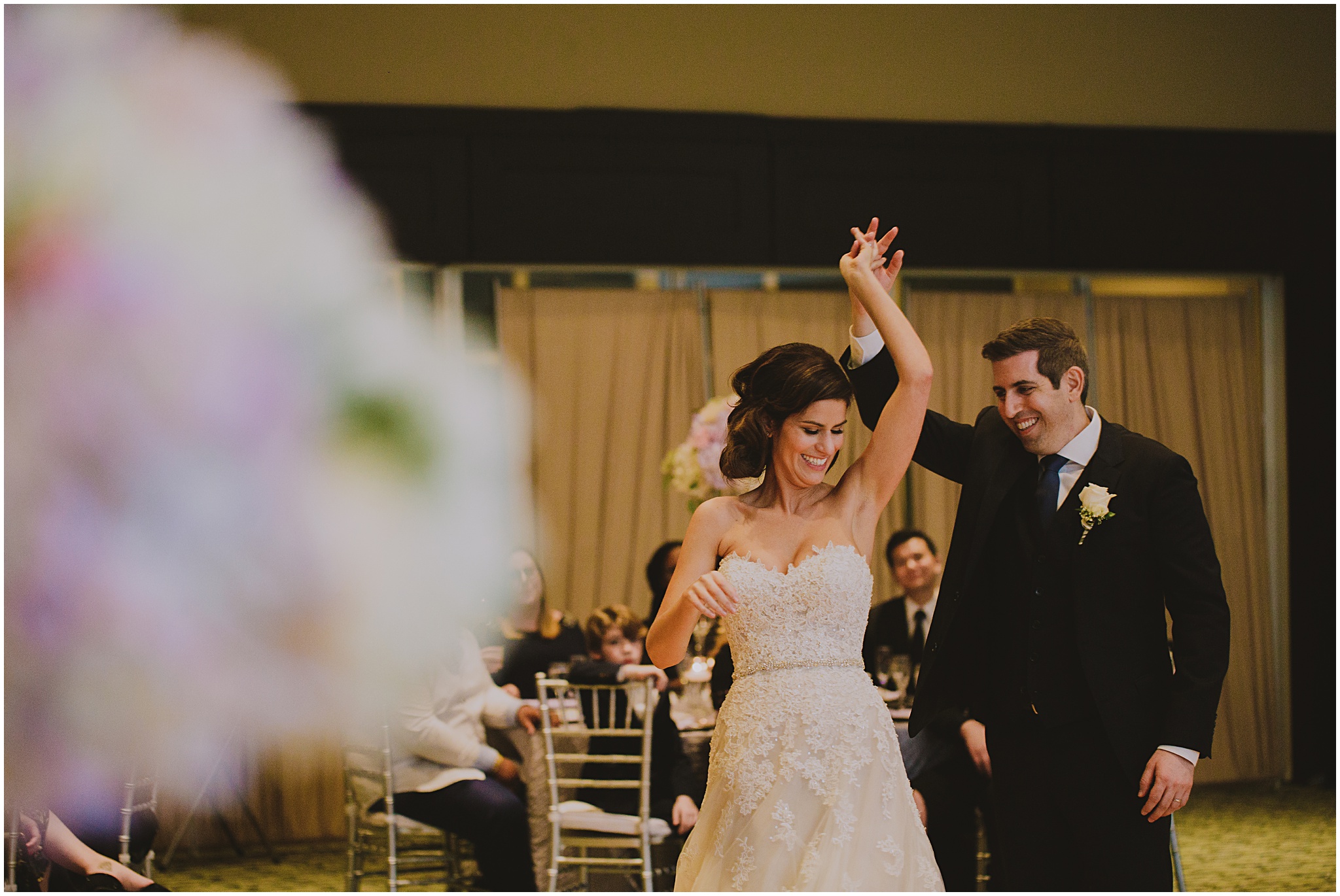 groom twirls bride teple judea wedding reception